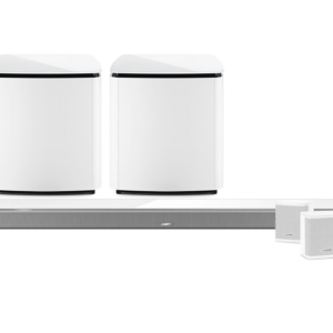 Soundbar Doouble Bass and surrounds White